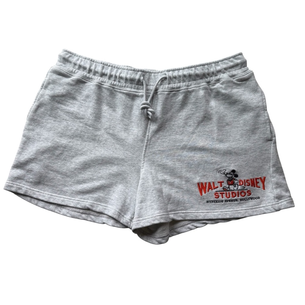 Disney 100 Collection Shorts Cotton Light Gray Size XL Mickey Mouse Graphic NWOT